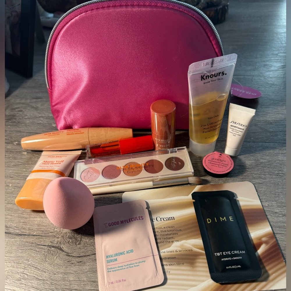 New Makeup Bundle Ulta Beauty Primer Eyeshadow palette Blush Mascara Lip Stain